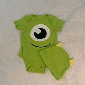 Halloween Mike Wazowski Bodysuit and Hat